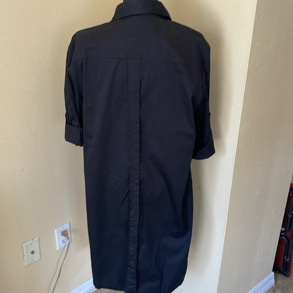 NEW YORK COMPANY BLACK stretch Short Sleeve Dress with pockets sz XL - Picture 5 of 6